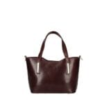 Vintage Leren Handtas Gaia bruin bruine trendy leer leder handtassen dames zilver beslag kopen bestellen