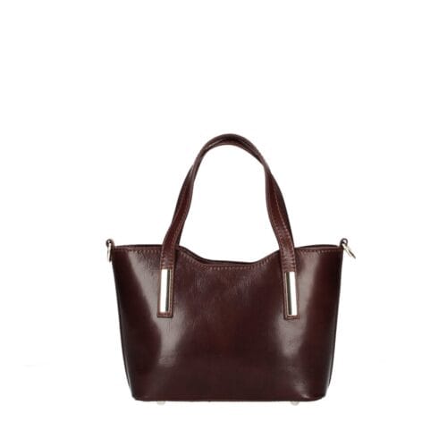 Vintage Leren Handtas Gaia bruin bruine trendy leer leder handtassen dames zilver beslag kopen bestellen