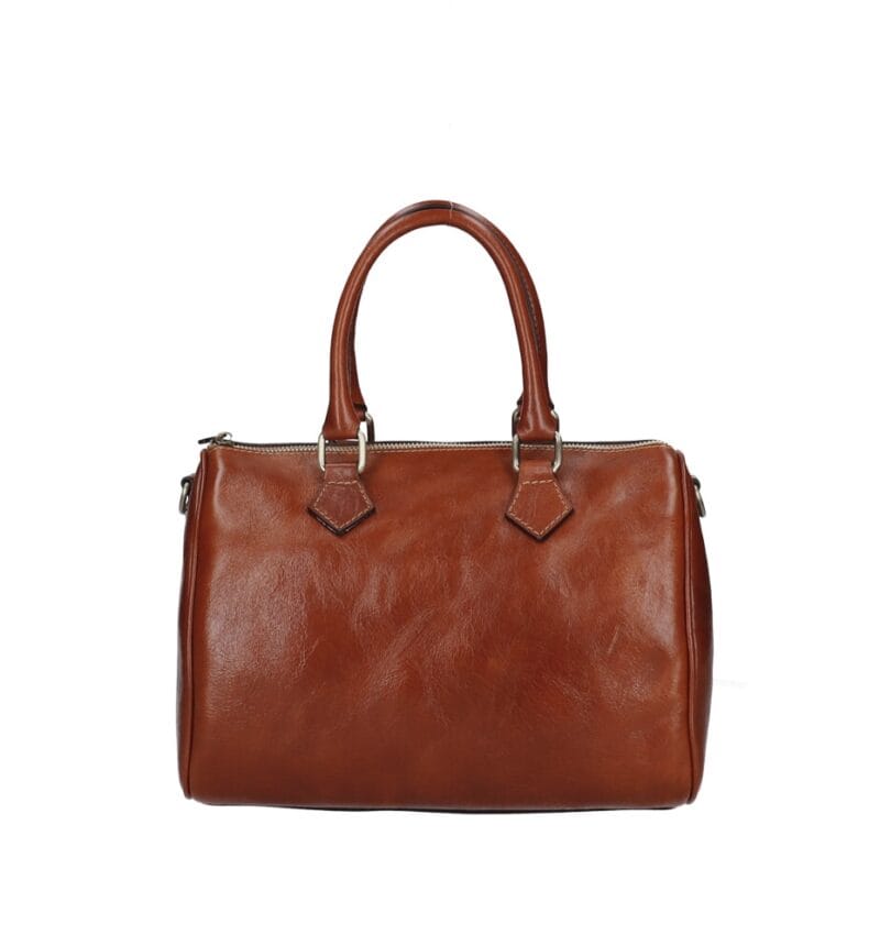 Vintage Leren Handtas Justine cognac leer leder handtassen dokterstassen vintageleer kope bestellen
