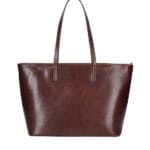 Vintage Leren Schoudertas Sibilla bruin bruine ruime leren schoudertas chique kopen bestellen