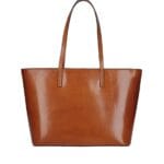 Vintage Leren Schoudertas Sibilla cognac ruime leren schoudertas chique kopen bestellen