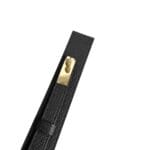 Zwarte brede Leren Riem Gouden Draaislot trendy verstelbare brede leer dames riemen elegante riemen ceinturen open
