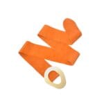 Brede Oranje Suede-Riem-ovale gesp Oranje orange -brede-leren-dames-riemen-trendy-gouden-gesp-kopen-bestellen