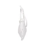 Leren Schoudertas Lana Kwastjes wit witte leren schoudertas trendy boho leer italiaans dames kopen bestellen zijkant