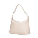 Leren Schoudertas Marianna beige schoudertas kort en lang hengsel goud beslag dames tassen italie kopen bestellen lang