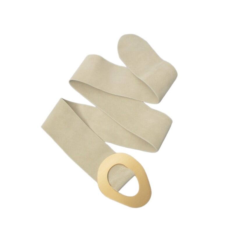 brede Beige Suede-Riem-ovale gesp Beige -brede-leren-dames-riemen-trendy-gouden-gesp-kopen-bestellen