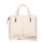 Leren Handtas Manila beige leer leder stevige handtassen classy werktassen kopen bestellen achter