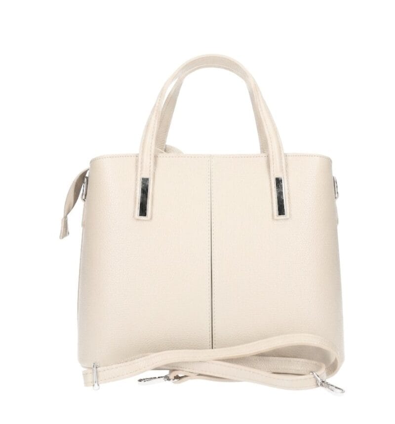 Leren Handtas Manila beige leer leder stevige handtassen classy werktassen kopen bestellen achter