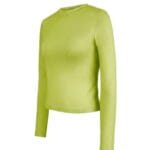 Groene Bodycon Top Mila trendy stretch top lange mouwen dames truitjes yehwang Gimme kopen bestellen zijkant