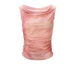 Roze Strapless Top Milo geweven dames tops topjes korte mouw kleding dames kopen bestellen yehwang