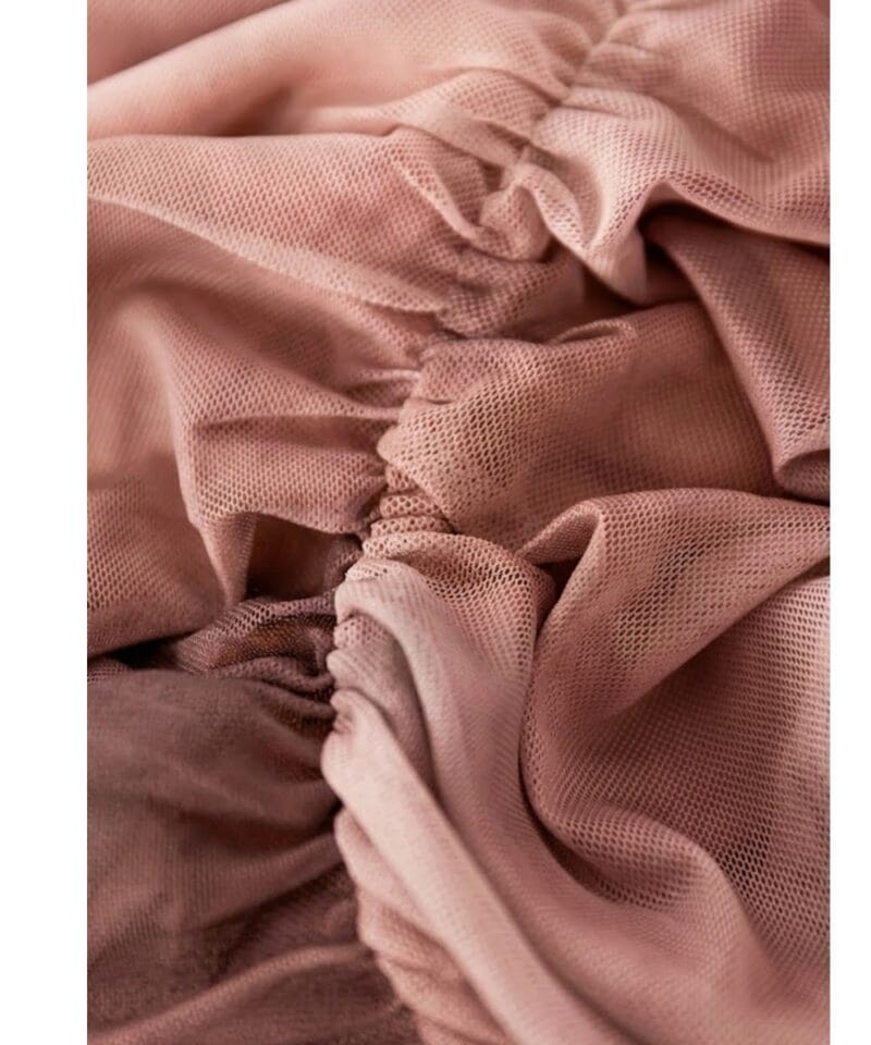 Roze Strapless Top Milo geweven dames tops topjes korte mouw kleding dames kopen bestellen yehwang detail