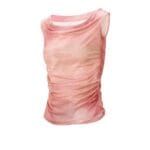 Roze Strapless Top Milo geweven dames tops topjes korte mouw kleding dames kopen bestellen yehwang zij