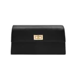 Schoudertas Pretty Basic zwart zwarte schoudertassen draaislot tassen dames tassen kopen bestellen l