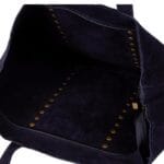 zwarte Suede Maxi Shopper Studs zwart ruime suede handtassen shoppers gouden studs trendy dames tassen kopen bestellen binnen