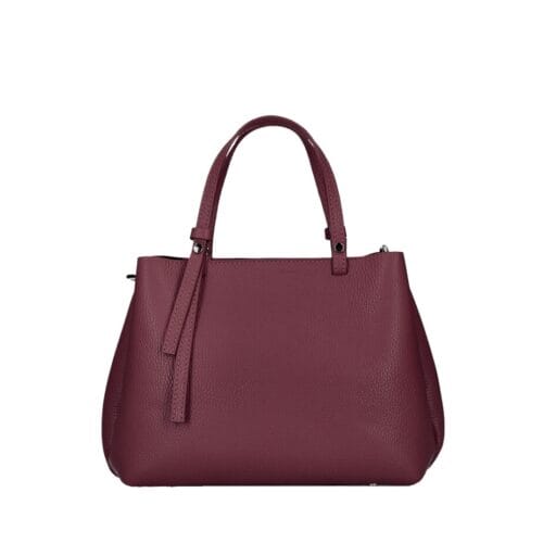 Leren Handtas Bonita wijnrood leren handtassen gouden details stevig italiaans leren tassen kopen bestellen details