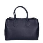 Leren Handtas Virginia donkerblauw donkerblauwe navy open leren handtas gesloten middenvak ruim trendy stevig dames tassen italiaans leer kopen bestellen