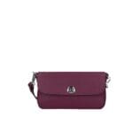 Leren Schoudertas Francis bordeaux kleine schoudertassen festivaltassen zilver beslag trendy leuke kopen bestellen tassen side