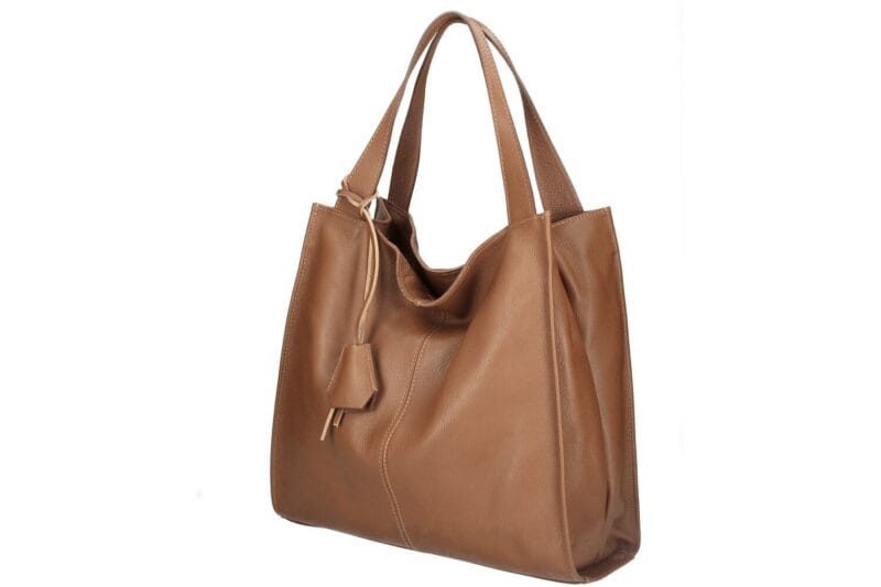 Leren Schoudertas xenia cognac leer leder schoudertas leren hengsel chique luxe suede leer tassen dames kopen bestellen italiaans zij