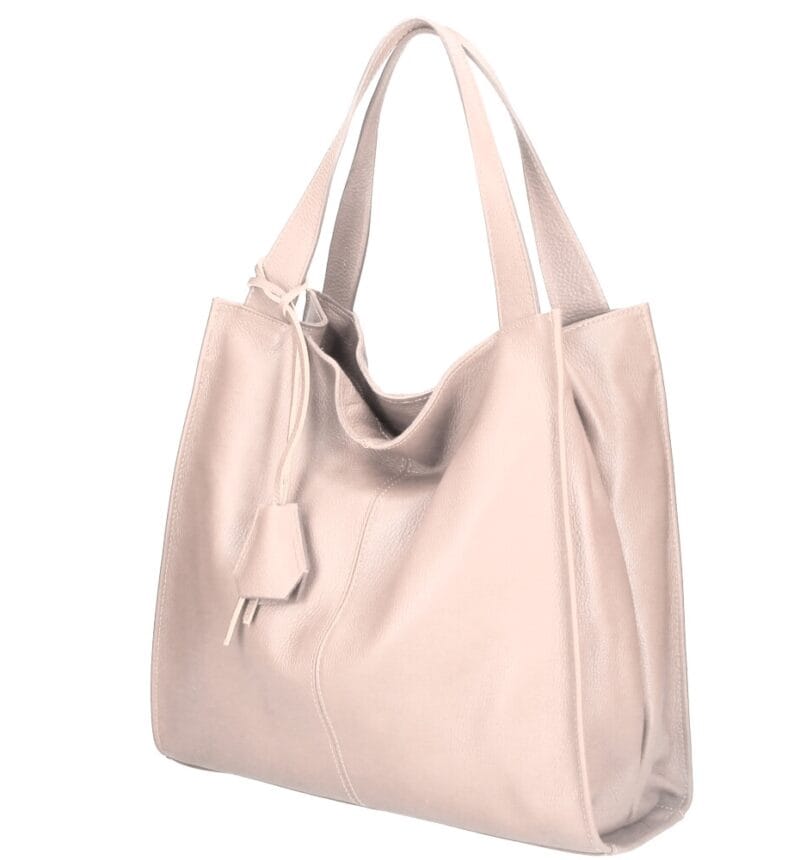 Leren Schoudertas xenia poederroze leer leder schoudertas leren hengsel chique luxe suede leer tassen dames kopen bestellen italiaans