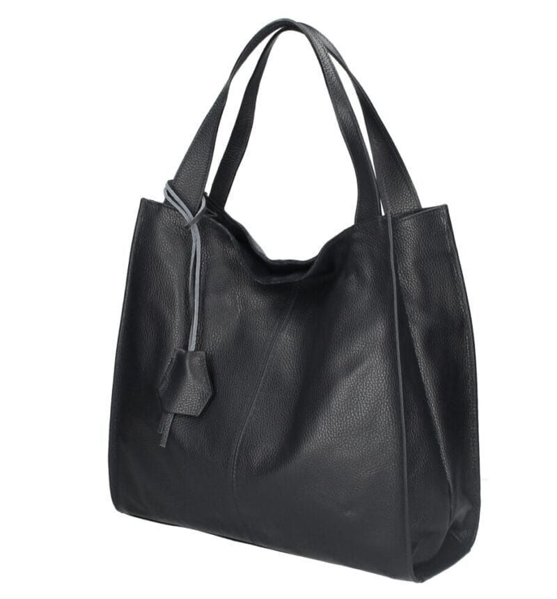 Leren Schoudertas xenia zwart zwarte leer leder schoudertas leren hengsel chique luxe suede leer tassen dames kopen bestellen italiaans