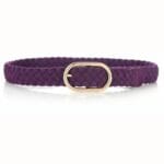 Paarse-Gevlochten-Suedine-riem-paars-dames-riemen-goud-beslag-trendy-fashion-riem-kopen-bestellen