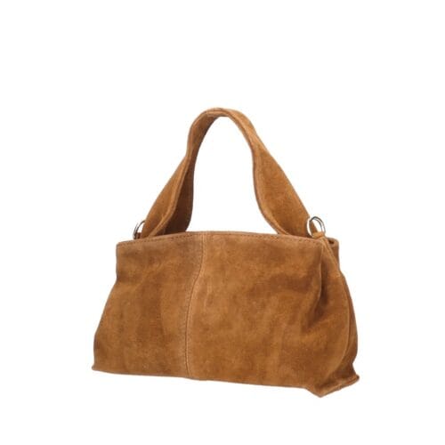 Suede Schoudertas Laila Cognac dames schoudertassen leer suede trendy kopen bestellen zij