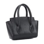 Zwarte Leren Handtas Betsy zwart kleine handtassen flap sluiting extra hengsel stevig leer kopen bestellen zij