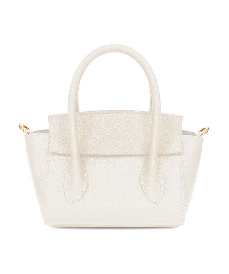 beige Leren Handtas Betsy beige kleine handtassen flap sluiting extra hengsel stevig leer kopen bestellen