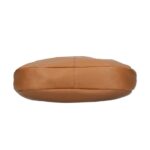 Cognac Leren Handtas Knoop detail trendy handtassen kort hengsel italiaans zacht leder kopen bestellen knot detail onderkant