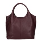Leren Handtas Amelia bordeaux bordeauxrood leren schoudertas dames tassen ruim zacht soepel leder italiaans kopen bestellen