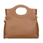 Leren Handtas Elisabetta cognac Leer handtas schoudertas chic trendy dames tassen italiaans kopen