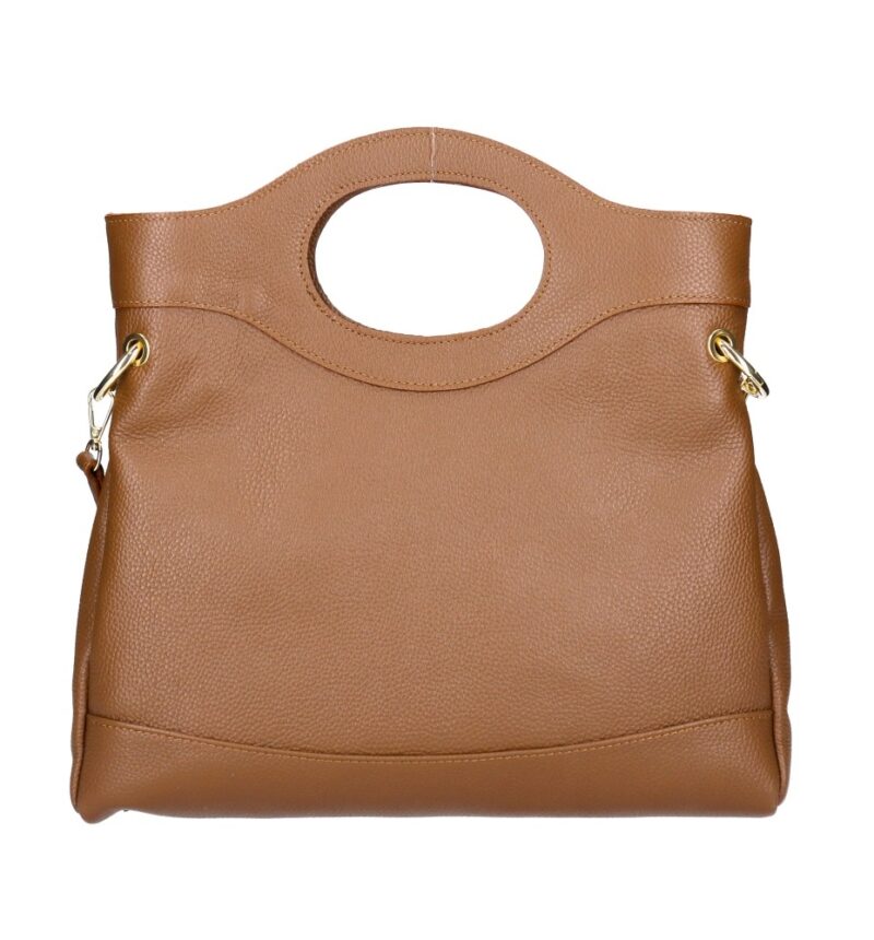 Leren Handtas Elisabetta cognac Leer handtas schoudertas chic trendy dames tassen italiaans kopen