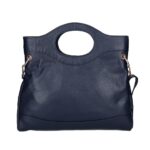Leren Handtas Elisabetta donkerblauw donkerblauwe navy Leer handtas schoudertas chic trendy dames tassen italiaans kopen