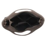 Leren Handtas Elisabetta donkertaupe Leer handtas schoudertas chic trendy dames tassen italiaans kopen binnenkant