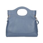 Leren Handtas Elisabetta hemelsblauw Leer handtas schoudertas chic trendy dames tassen italiaans kopen