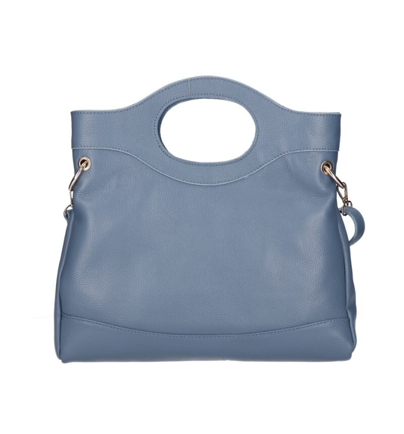 Leren Handtas Elisabetta hemelsblauw Leer handtas schoudertas chic trendy dames tassen italiaans kopen