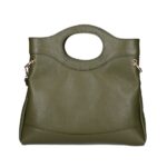 Leren Handtas Elisabetta olijfgroen olijfgroene Leer handtas schoudertas chic trendy dames tassen italiaans kopen