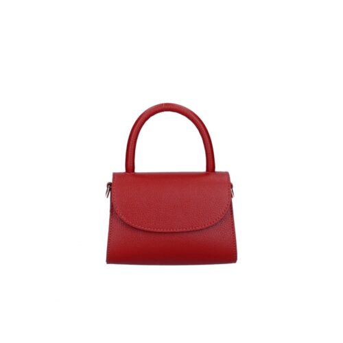 Leren Handtas Mara rood rode kleine leren handtas met flap extra lang hengsel italiaans leren dames tassen kopen bestellen