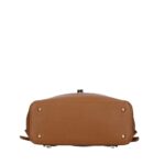 Leren Rugtas Daphne cognac leren rugzak draaislot ruim chic trendy italiaanse tassen kopen onderkant