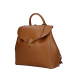 Leren Rugtas Daphne cognac leren rugzak draaislot ruim chic trendy italiaanse tassen kopen zij