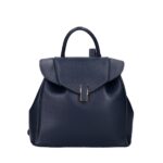 Leren Rugtas Daphne donkerblauw donkerblauwe navy leren rugzak draaislot ruim chic trendy italiaanse tassen kopen